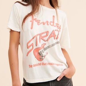 Anthropologie Letluv Fender Strat Boyfriend Tee